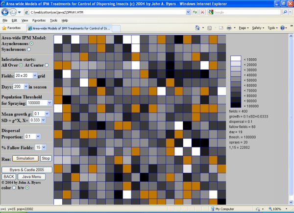 Modeling Areawide Sychronous versus Asynchronous IPM