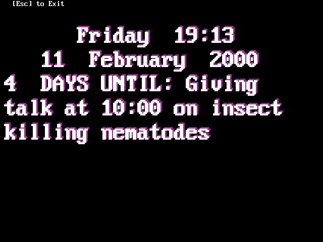 REMIND.EXE Opening Screen